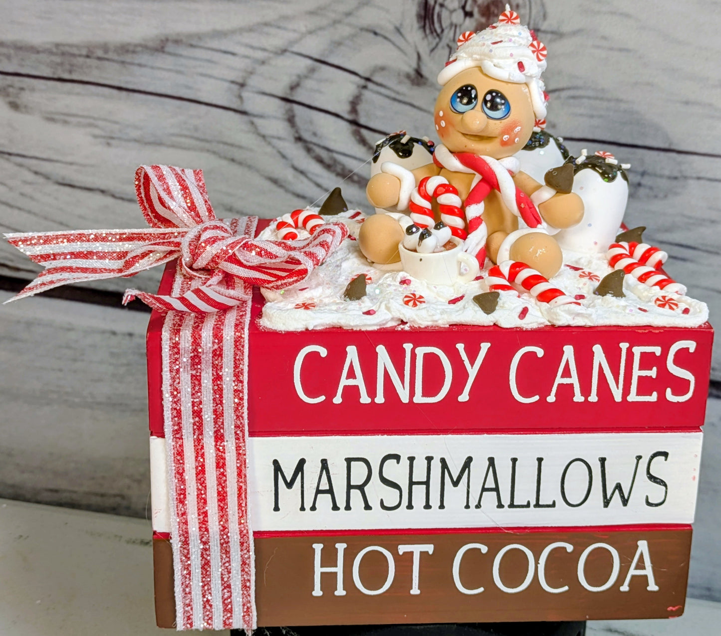 Gingerbread Book Stack