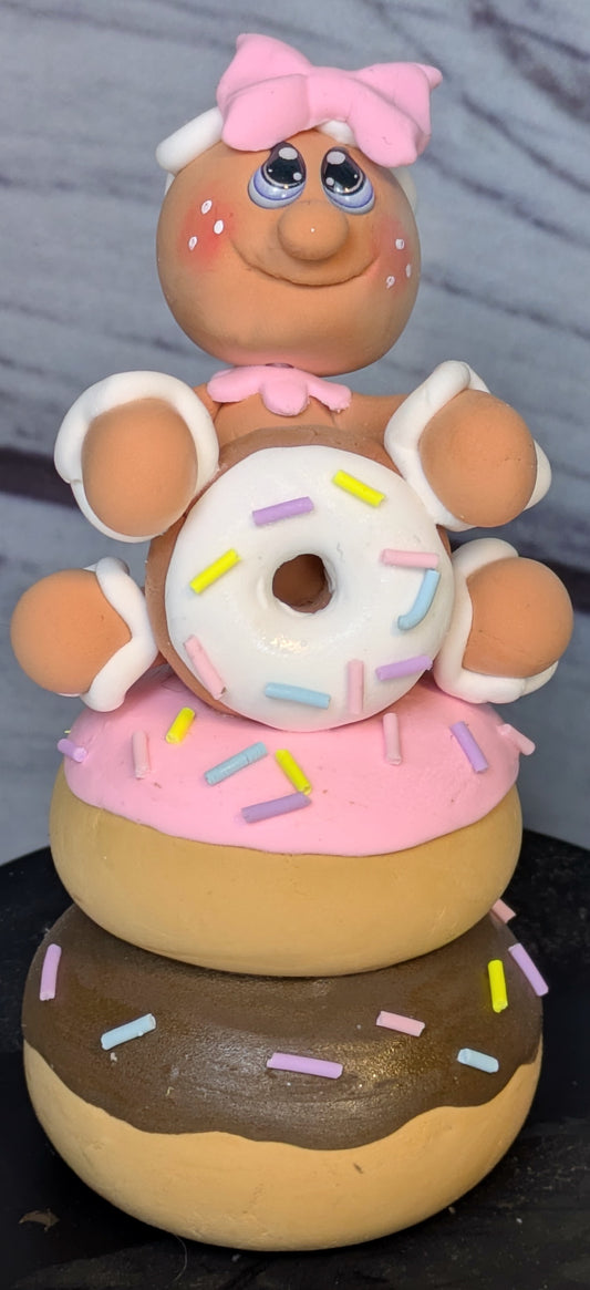 Gingerbread Donut Stack