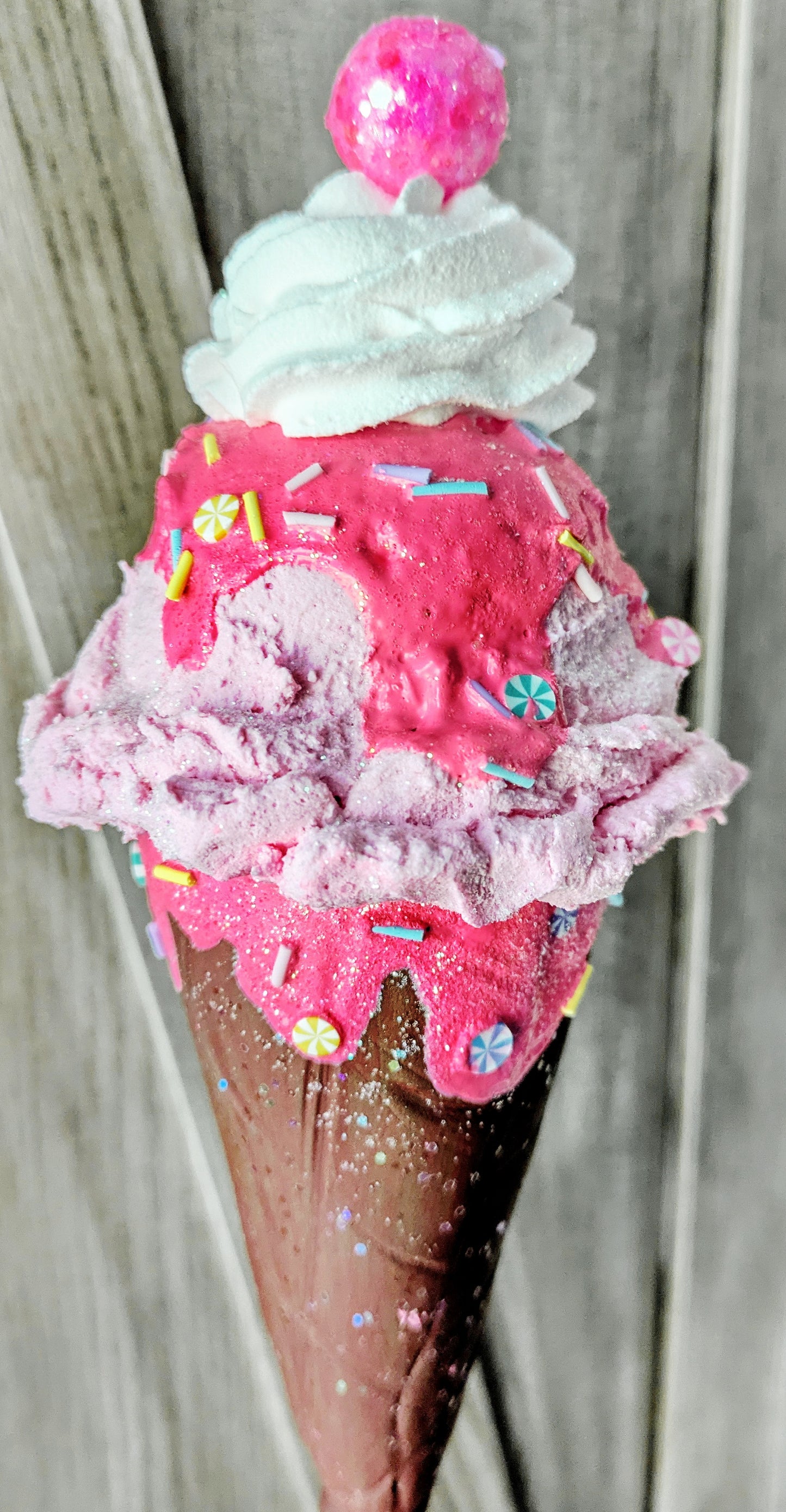 Pink Ice Cream Cone