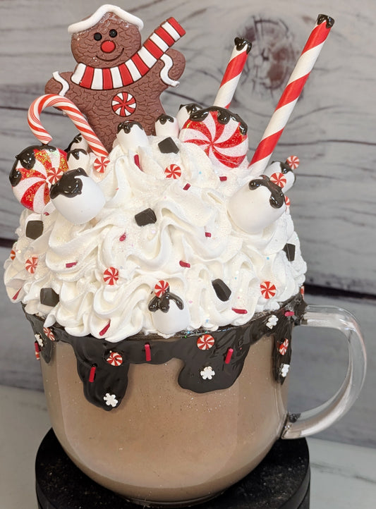 Gingerbread Faux Whip Cream Mug