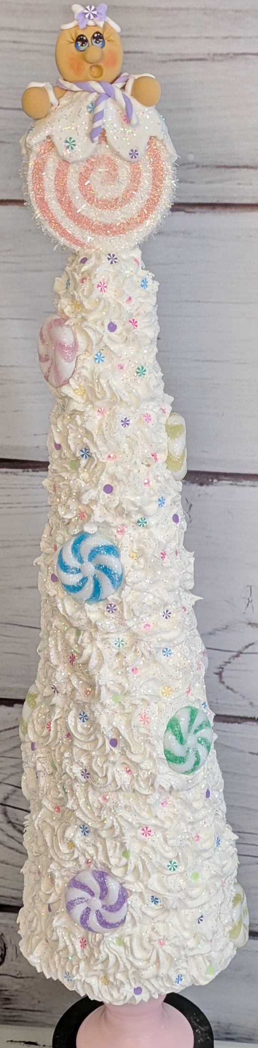 Pastel Mint Candyland Tree With Gingerbread