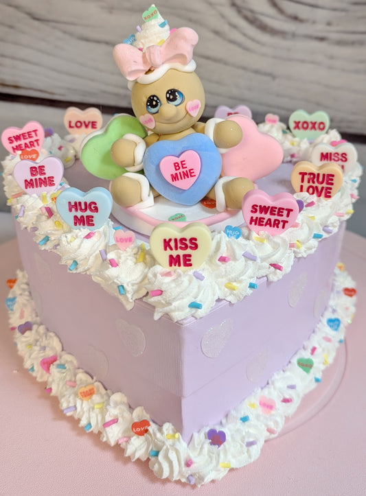 Gingerbread Valentines Gift Box- Lavender